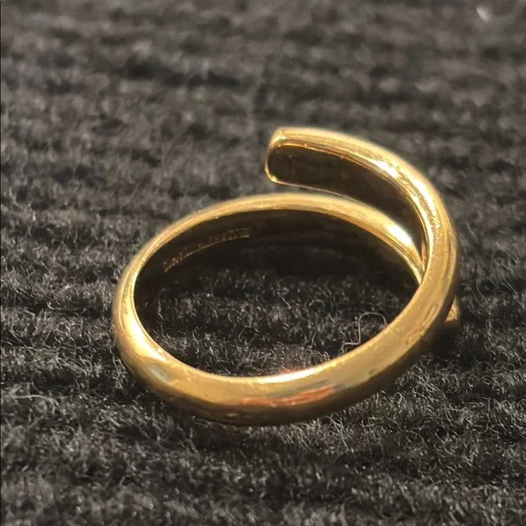 Elizabeth and James Elegant Gold Tone Wrap Ring - Picture 4 of 5